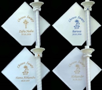 Комплект ПРИЧАСАНИЕ для ДЕВУШКИ - платок + свеча