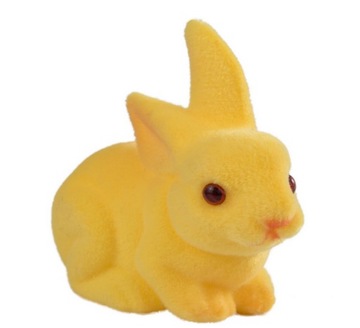 ZAJĄCZEK KRÓLIK FIGURKA Z ŚIERŚCIĄ 9cm