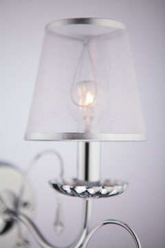 ХРУСТАЛЬНЫЙ НАСТЕННЫЙ СВЕТИЛЬНИК ФЛОРИДА 1 ХРОМ