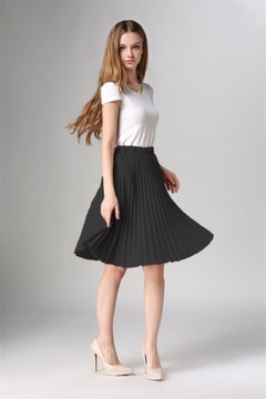 ПЛИССИРОВАННАЯ ЮБКА-МИДИ С РЕТРО-резинкой, ЦВЕТА S/M