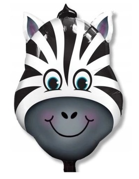 Balon foliowy ZEBRA zwierzaki dżungla safari zoo