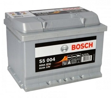 AKUMULATOR BOSCH S5 004 12V 61Ah 600A P+
