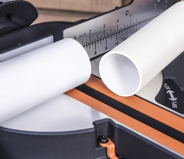 Торцовочная пила EVOLUTION R185SMS+ с подачей Дерево Металл АЛЮ ПВХ