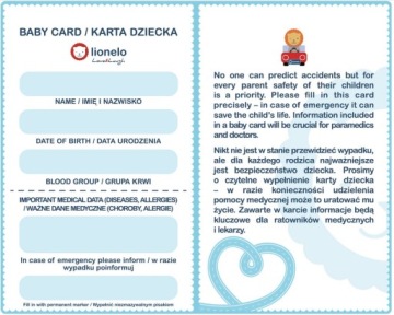 ПЕРЕСЫЛОЧНОЕ СИДЕНЬЕ LIONELO NOA, ТЕПЛОЕ, 0–13 кг TUV