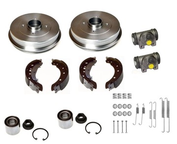 BĘBNY 203mm SZCZĘKI ŁOŻYSKO CYLINDERKI RENAULT CLIO II 2 THALIA LOGAN lucas