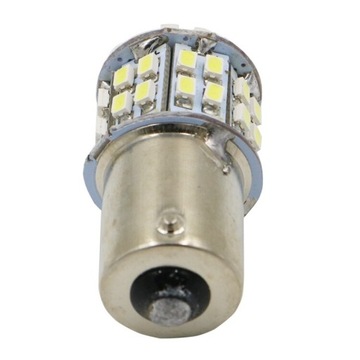 ŻARÓWKA MOTOCYKLOWA LED 50 SMD 1206 P21W BA15S R5W R10W BIAŁA 12V