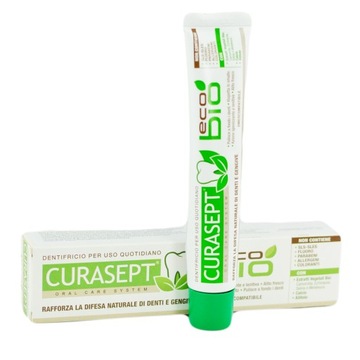 CURASEPT ECO BIO NATURALNA PASTA DO ZĘBOW 75ml