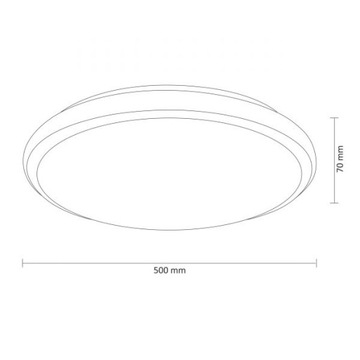 Светодиодный потолочный светильник Irina 36W Polux + пульт ДУ