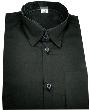 MIK Черная рубашка с длинными рукавами для мальчика 164