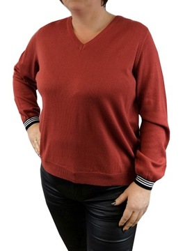 ZZ7 ZIZZI RUDY SWETER Z DEKOLTEM V 44 46