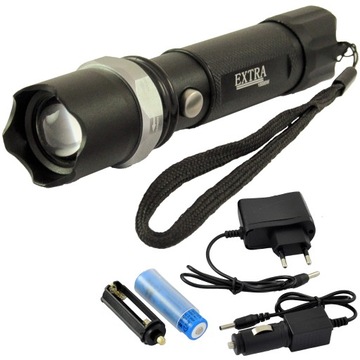 Latarka akumulatorowa 18650 Zoom XML T6 Cree Led