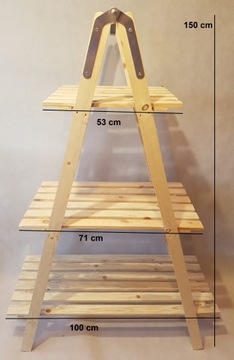 Большая подставка для цветов, лестница для цветов, полка, БЕЛАЯ выдвижная полка для цветов.