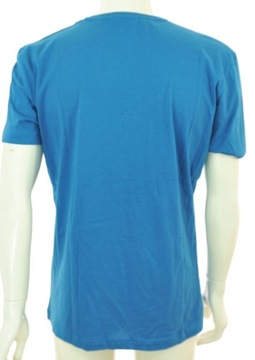 CALVIN KLEIN koszulka t-shirt niebieska nadruk XL