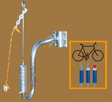 Прочная пружинная ручка LEASH для собачьего велосипеда.