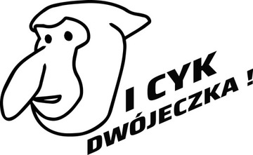 Naklejki na auto samochód Janusz Nosacz 12cm I CYK