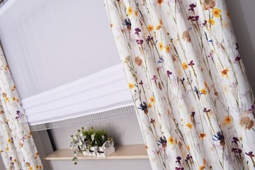 МЕРНЫЙ ШТОР ЦВЕТЫ МАЛЕНЬКИЕ ЦВЕТЫ ЦВЕТНАЯ МЕДИА 150 СМ