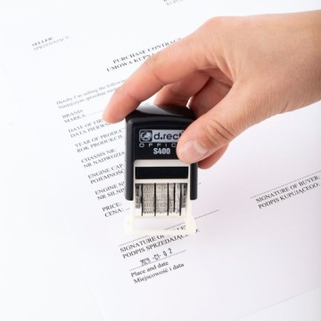 Штамп даты ISO S400 Черный