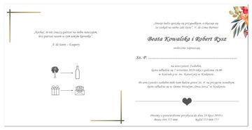 Zaproszenia Ślubne 3D geometryczne koło WZORY