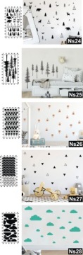 наклейки на стену со скандинавскими горными животными