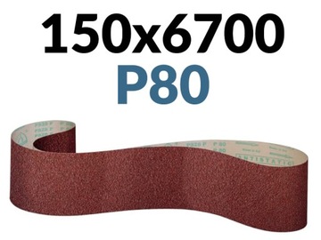 KLINGSPOR PS28F PAS TAŚMA 150x6700 P80 DREWNO