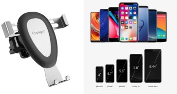 АВТОМОБИЛЬНЫЙ ДЕРЖАТЕЛЬ ESSAGER GRAVITY T2 ДЛЯ ТЕЛЕФОНА