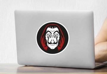 Наклейки бумажные домики La casa de papel, наклейки 16 см
