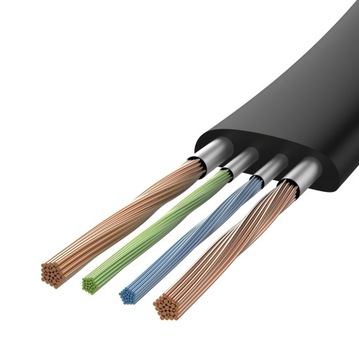 Короткий плоский кабель USB-C Baseus для Android Auto