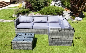 GARDEN SET техно ротанг ROMA садовая мебель