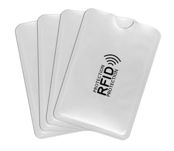 4 ЗАЩИТНЫХ ЧЕХОЛА ДЛЯ БЕСКОНТАКТНОЙ RFID-КАРТЫ С АНТИВСКОНИРОВАНИЕМ