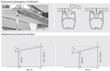 доска 10 мм ТЕРРАСА КРЫША ПЕРГОЛА 4,26x3,06