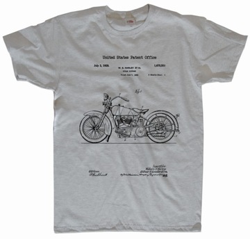 Motocykl Harley Davidson koszulka t-shirt patent