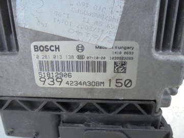 JEDNOTKA ŘÍZENÍ MOTORU ALFA ROMEO 51812906 1.9