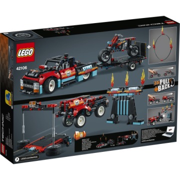 LEGO TECHNIC 42106 Каскадерский грузовик и велосипед