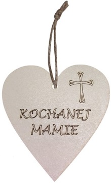 5x Zawieszka SERCE Kochanej Mamie ZNICZE CMENTARZ