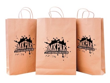TORBA PAPIEROWA A4 EKO Z LOGO 24x10x32 100 SZT