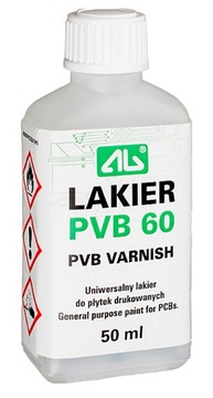 Lakier PVB 60 do Płytek Drukowanych PCB 50ml