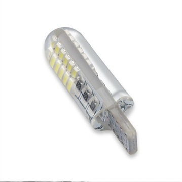 СВЕТОДИОДНАЯ ЛАМПОЧКА 24 SMD 3014 W5W T10 СИЛИКОНОВАЯ СТОЯНОЧНАЯ ФОНА