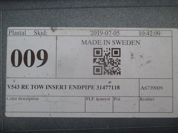 VOLVO V90 ЗАДНИЙ ДИФФУЗОР CROSS COUNTRY 31383337