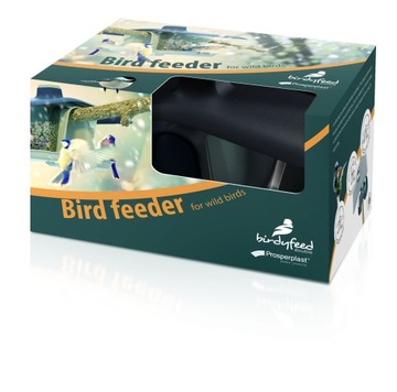 Birdyfeed Двойная кормушка для птиц антрацит