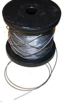 Lina linka stalowa 1mm oc Din-3052 1x7 2 metry