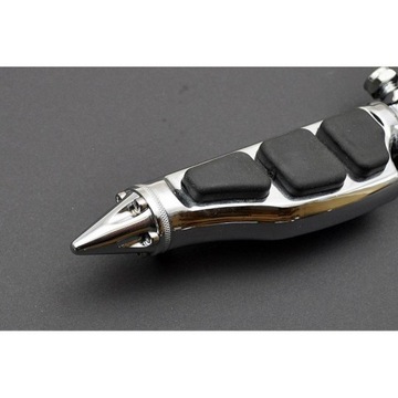 ПОДДЕРЖКИ ДЛЯ НОГ, ХРОМИРОВАННЫЕ ШПЫТКИ, С защитными дугами диаметром 1 ДЮЙМ, 25,4 мм.