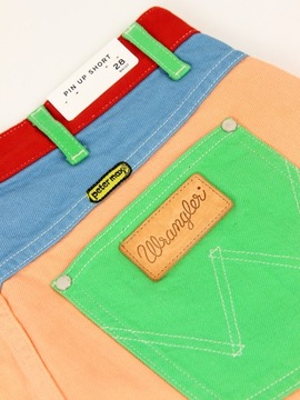 WRANGLER x PETER MAX SHORTY SPODENKI JEANSOWE W30