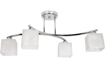 SUFITOWA LAMPA WISZĄCA ŻYRANDOL PLAFON SZKLANA LED