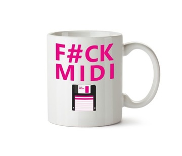 Kubek z nadrukiem FUCK MIDI F#CK MIDI na prezent
