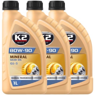 K2 80W-90 GL5 GL4 MINERALNY OLEJ PRZEKŁADNIOWY 3L