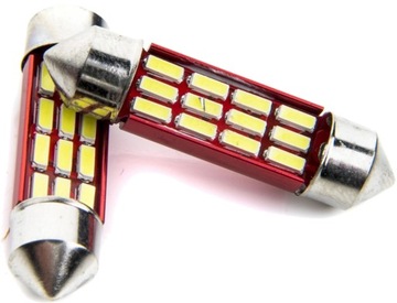 MOCNE C5W C10W 36mm 12LED podświetlenie TABLICY