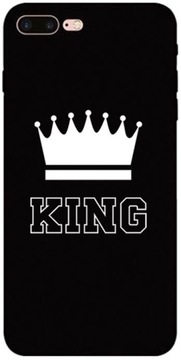 CASE ETUI IPHONE 5 5S SE KING KORONA CZARNE KRÓL