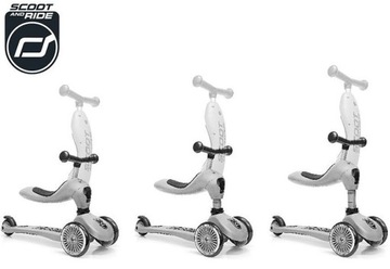 СКУТЕР SCOOTANDRIDE и RIDE 2in1 Highwaykick 1 Ash 1–5 ЛЕТ + БЕСПЛАТНО