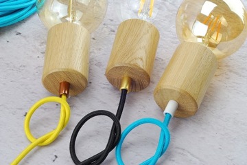 чехол на патрон е27, дуб паук LOFT