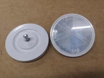 Светоотражающий фонарь REFLEX прицеп полуприцеп БЕЛЫЙ прикручиваемый FI 71мм М5